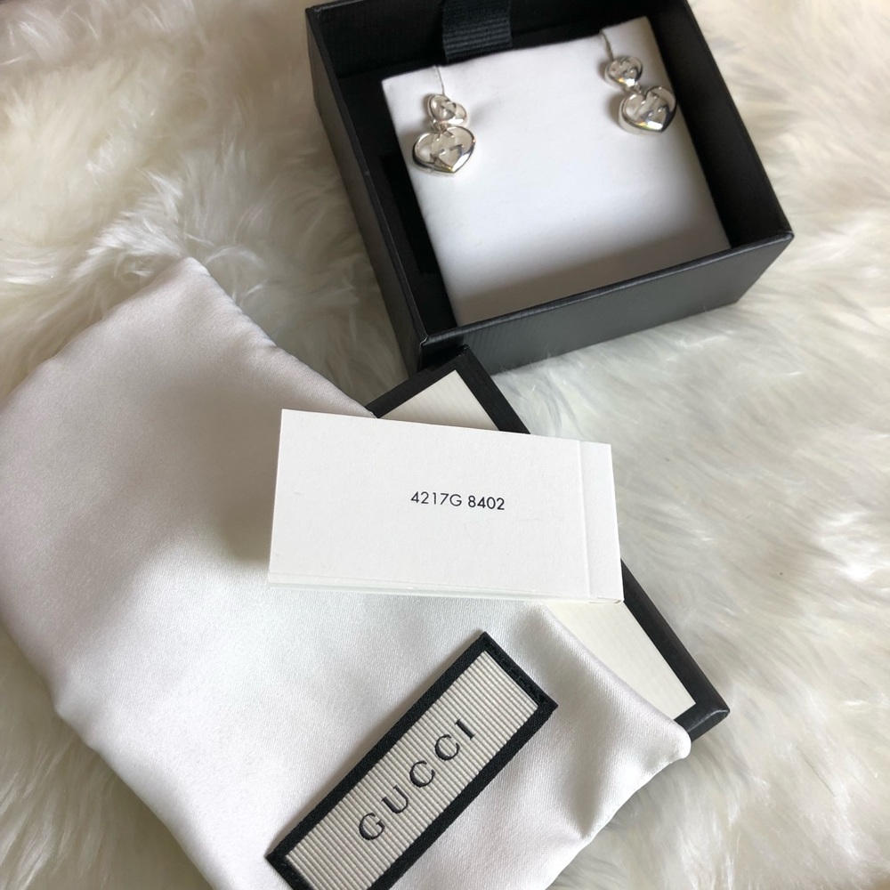 NIB GUCCI Love Britt Double G Earrings